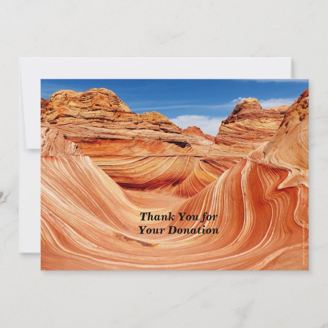 Invitation Merci pour un don commémoratif Photo Paradise (Devant)