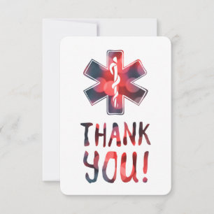 Invitation merci star of life bokeh