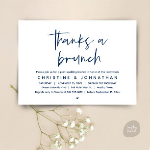 Invitation Merci Un Brunch, La Célébration Du Mariage Moderne