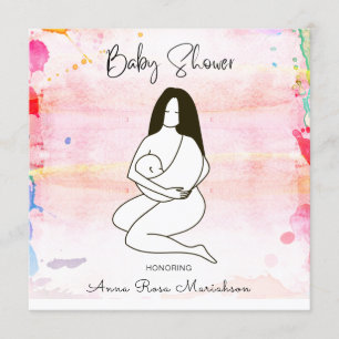 Invitation *~* Mère mère tenant son bébé