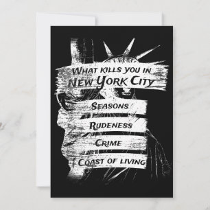 Invitation Merica Humour Amérique USA Funny Patriotisme New Y