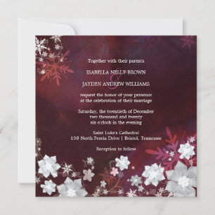 Invitation Merlot et Mariage blanc