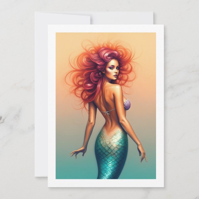 Invitation mermaid (Devant)