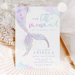 Invitation Mermaid 1er Anniversaire Sous La Fête Mermaid De M<br><div class="desc">Mermaid 1er Anniversaire sous la mer Fête Sirène Invitation Tous les modèles sont © PIXEL PARTY LTD</div>