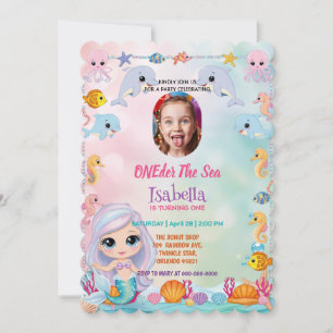 Invitation Mermaid 1ère photo Oneder Ocean anniversaire