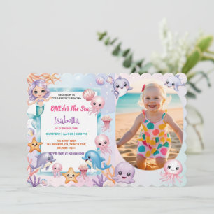 Invitation Mermaid 1ère photo Oneder Ocean anniversaire