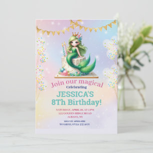 Invitation Mermaid 8E Anniversaire Sous La Mer Photo Invitat
