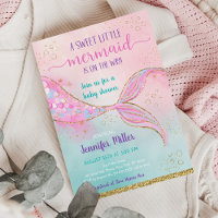Mermaid Baby shower or rose