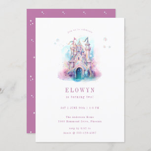 Invitation Mermaid Castle fête d'anniversaire
