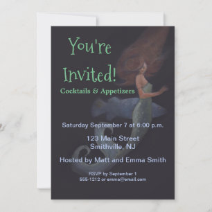 Invitation Mermaid Cocktail Party Modèle d'invitation personn