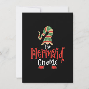 Invitation Mermaid Gnome Matching Family Group Christmas Paja