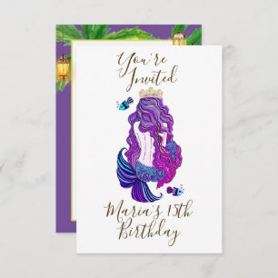 Invitation Mermaid Island Paradise