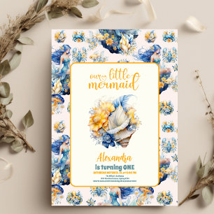 Invitation Mermaid magique 1er anniversaire