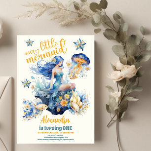 Invitation Mermaid magique 1er anniversaire