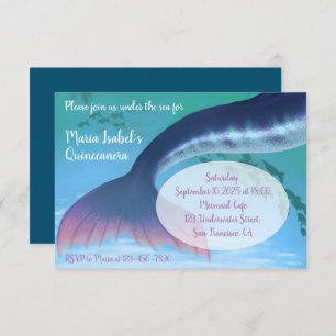Invitation Mermaid Quinceañera sous la mer 15e anniversaire