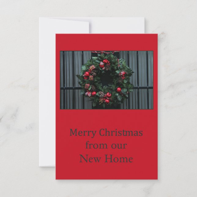 Invitation Merry Christmas from New Address (Devant)