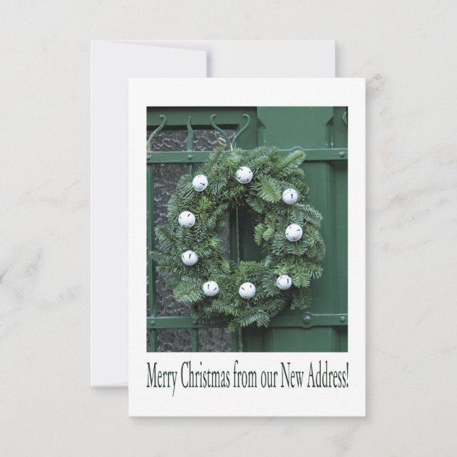 Invitation Merry Christmas from New Address (Devant)