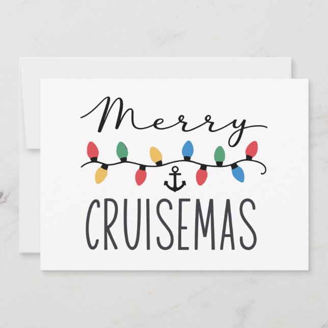 Invitation Merry Cruisemas Family Christmas Cruise Trip  (Devant)
