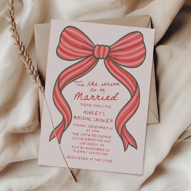 Invitation Merry et Bride Mariage Main Levée Noël Enterrement (Créateur téléchargé)