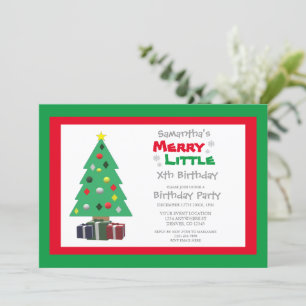 Invitation Merry Little Birthday