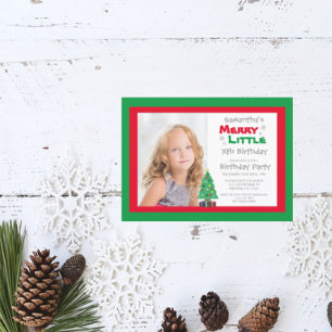 Invitation Merry Little Birthday