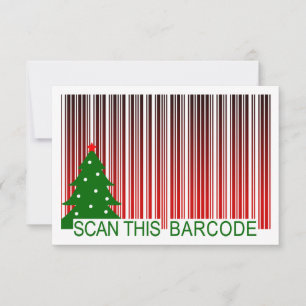 Invitation MERRY XMAS : scanner ce code barre