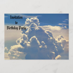 Invitation merveilleuse de nuages