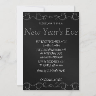 Invitation Merveilleuse, Extraordinaire, Sparkly Nouvel An In