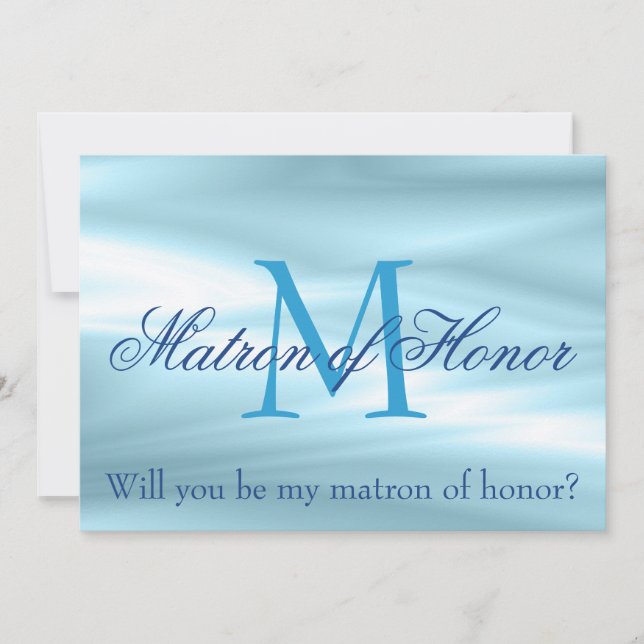 Invitation Merveilleux Matron d'honneur Proposition (Devant)