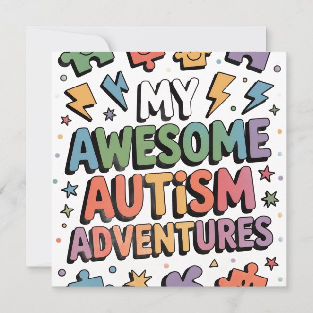 Invitation Mes avantages formidables de l'autisme (Devant)