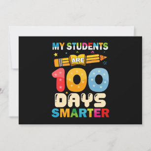 Invitation Mes Étudiants Sont 100 Jours Enseignant Smarter
