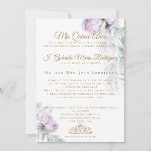 Invitation Mes Quinze Ans Moderne