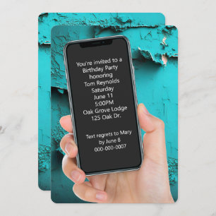 Invitation Message texte de fête d'anniversaire