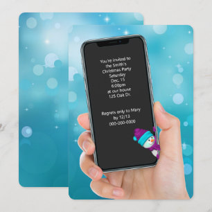 Invitation Message texte de fête de Noël