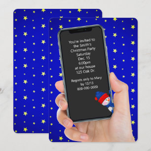 Invitation Message textuel de la fête de Noël