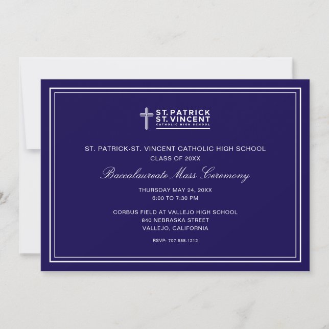 Invitation Messe catholique (Devant)