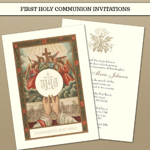 Invitation Messe sacerdotale de communion catholique