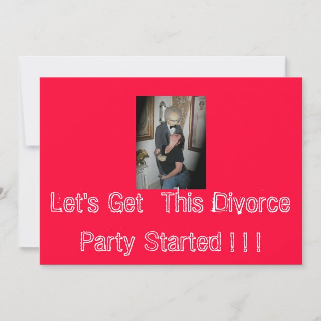 Invitation Mettons cette partie de divorce ! … (Devant)