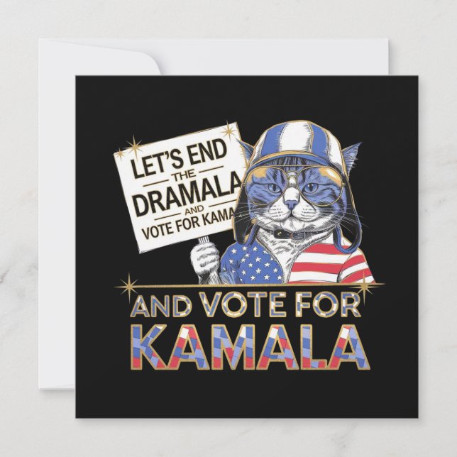 Invitation Mettons fin à la Dramala et votons pour Kamala (Devant)