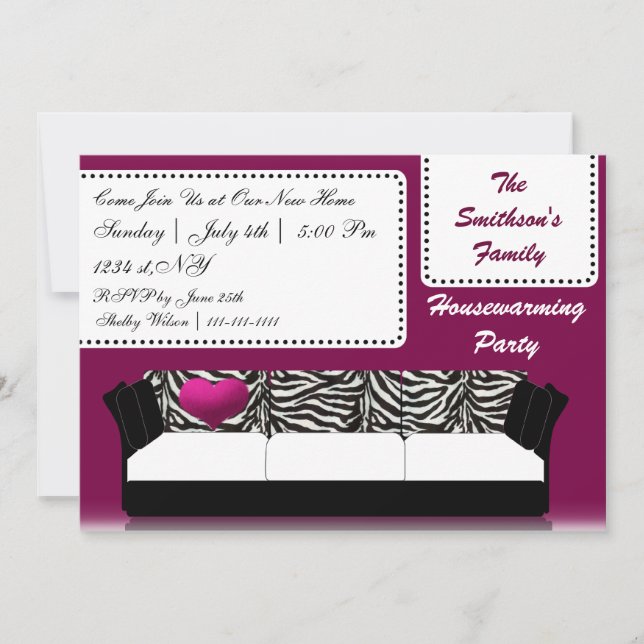 Invitation Meubles Modernes Soirée ménage (Devant)