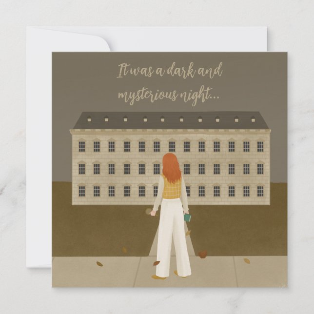 Invitation Meurtre Mystère Fête à thème (Devant)