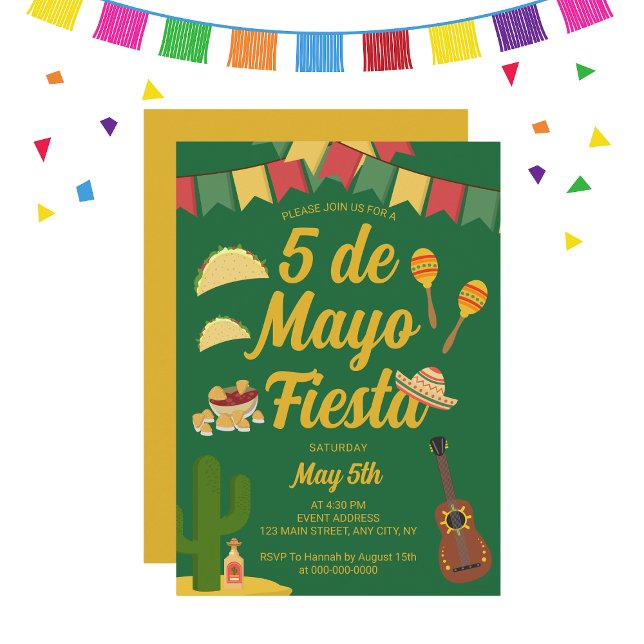 Invitation mexicaine 5 de Mayo Fiesta (Mexican 5 de Mayo Fiesta Invitation
)