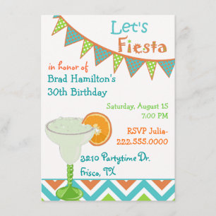 Invitation mexicaine colorée de fête