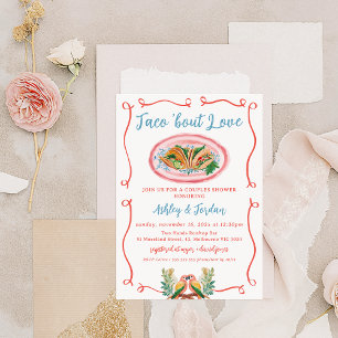 Invitation Mexicaine Colorful Taco 'bout Amour Couples Douche