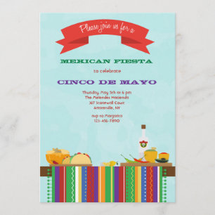 Invitation mexicaine de nourriture