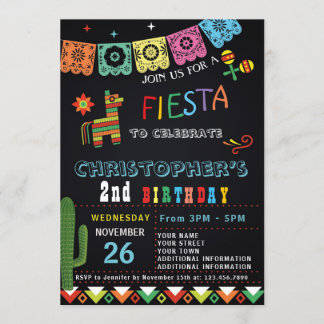 INVITATION MEXICAINE FIESTA ANNIVERSAIRE | FÊTE DE