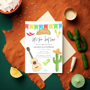 Invitation Mexicaine Fiesta Taco à propos d'amour Couples Dou