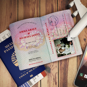 Invitation Mexique Destination Mariage de passeport
