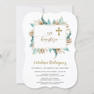 Invitation Mi Bautizo Invitacion Monnaie d'ivoire Baptême flo