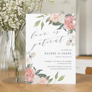 Invitation Mi-été Aquarelle Floral Mariage